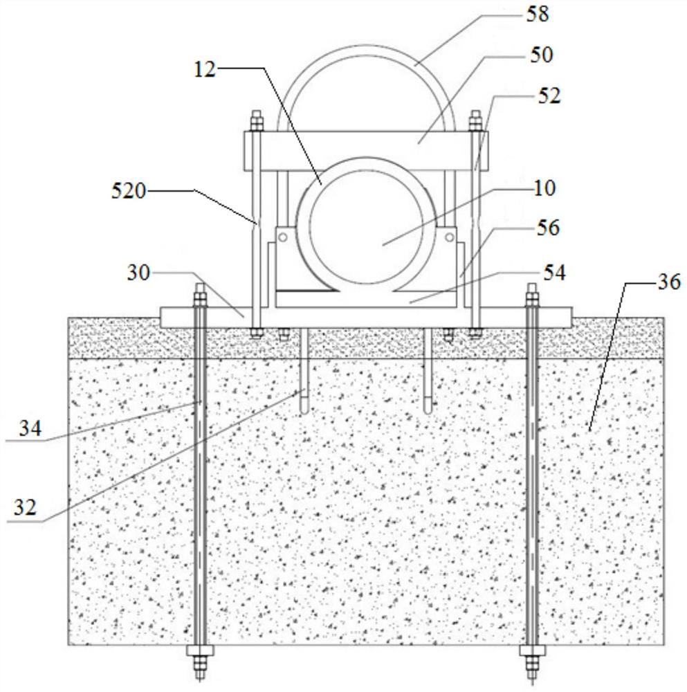 Nuclear power plant drum screen support structure