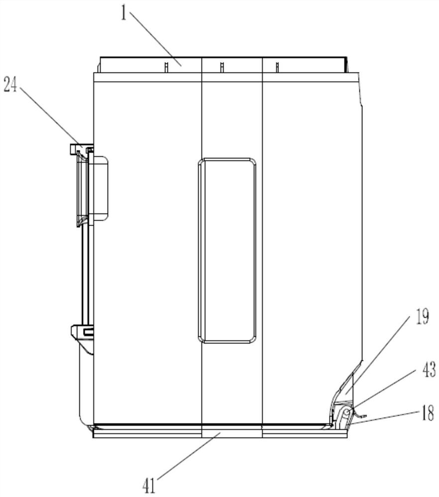 Multi-dust-throwing-opening structure of dust collection cup of dust collector