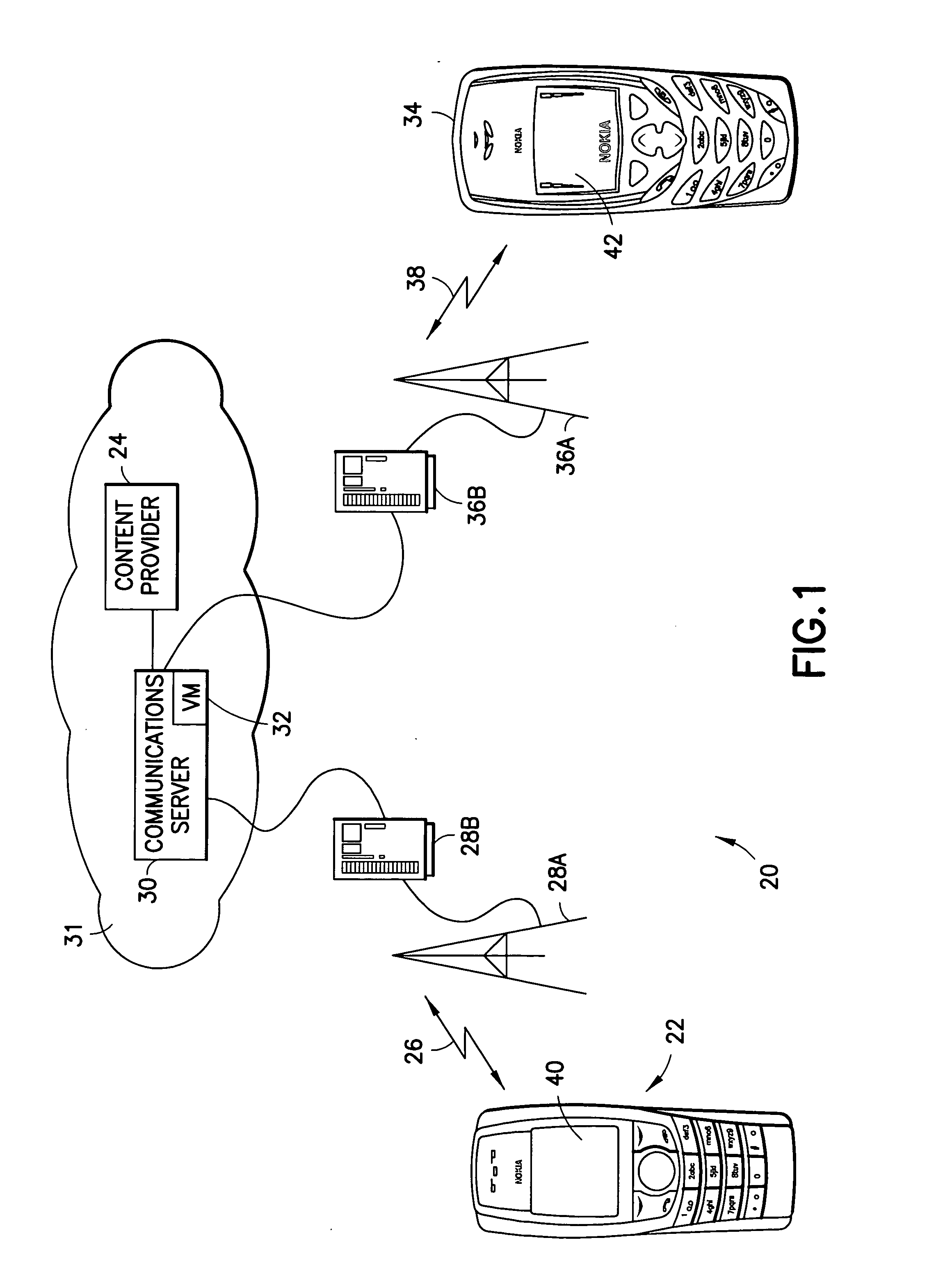 Delivery of non-permanent media files to a mobile station