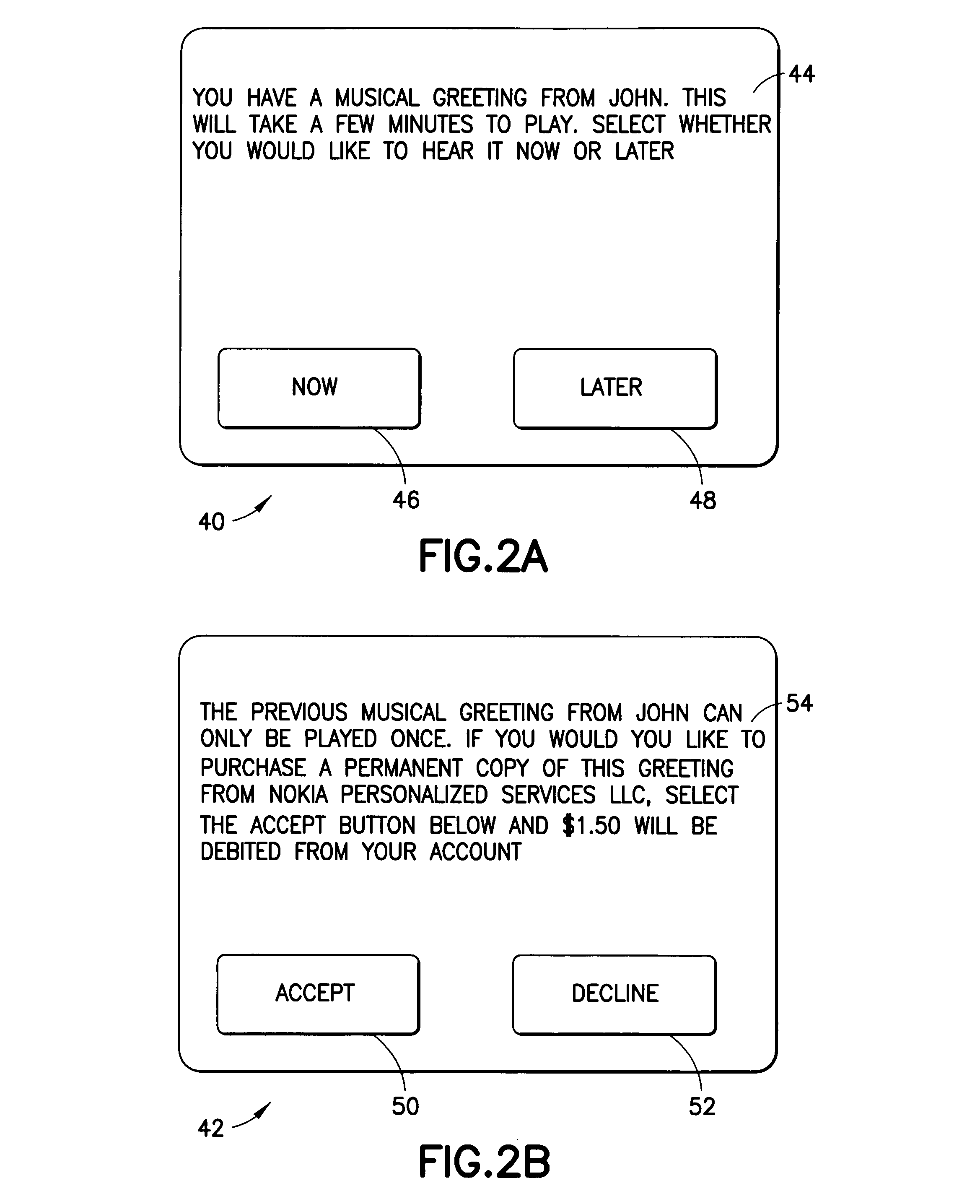 Delivery of non-permanent media files to a mobile station