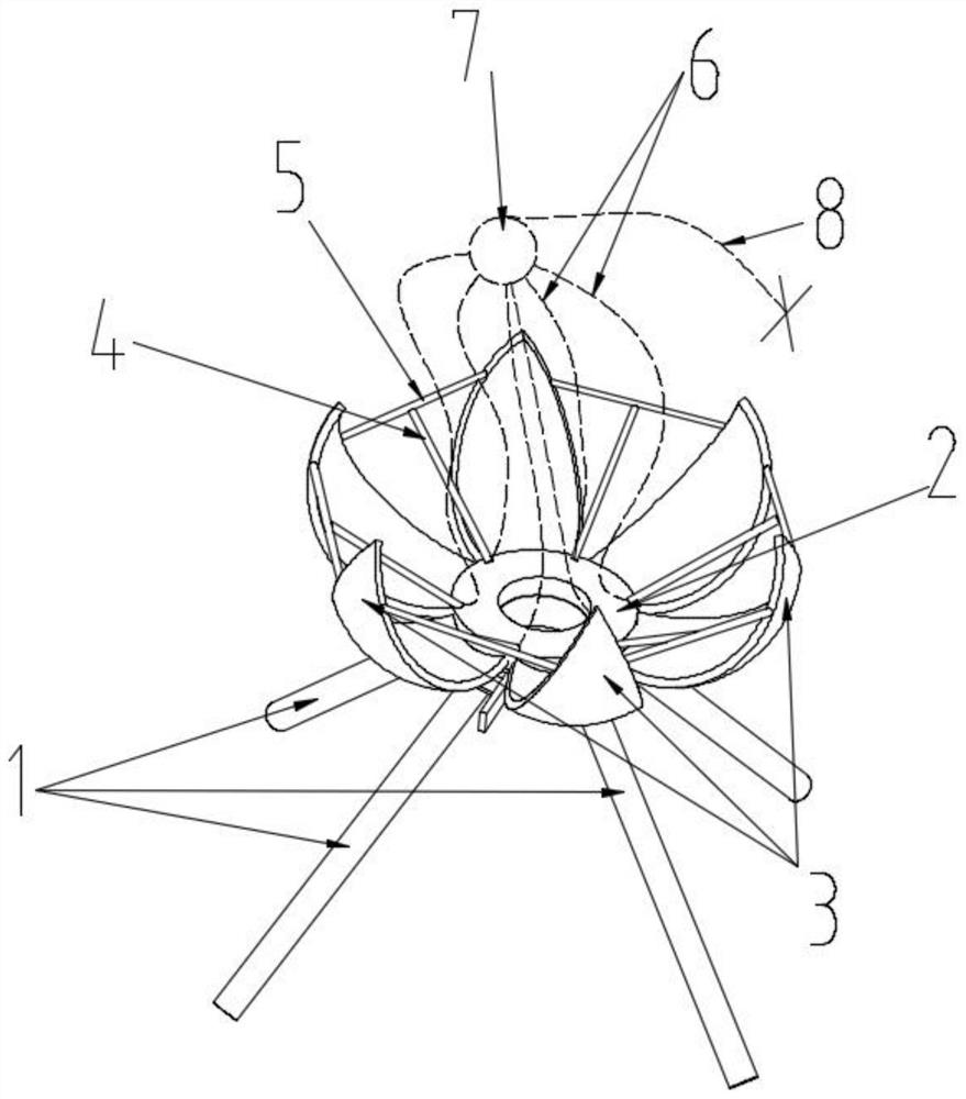 Anti-toppling device adopting vertical extension arm