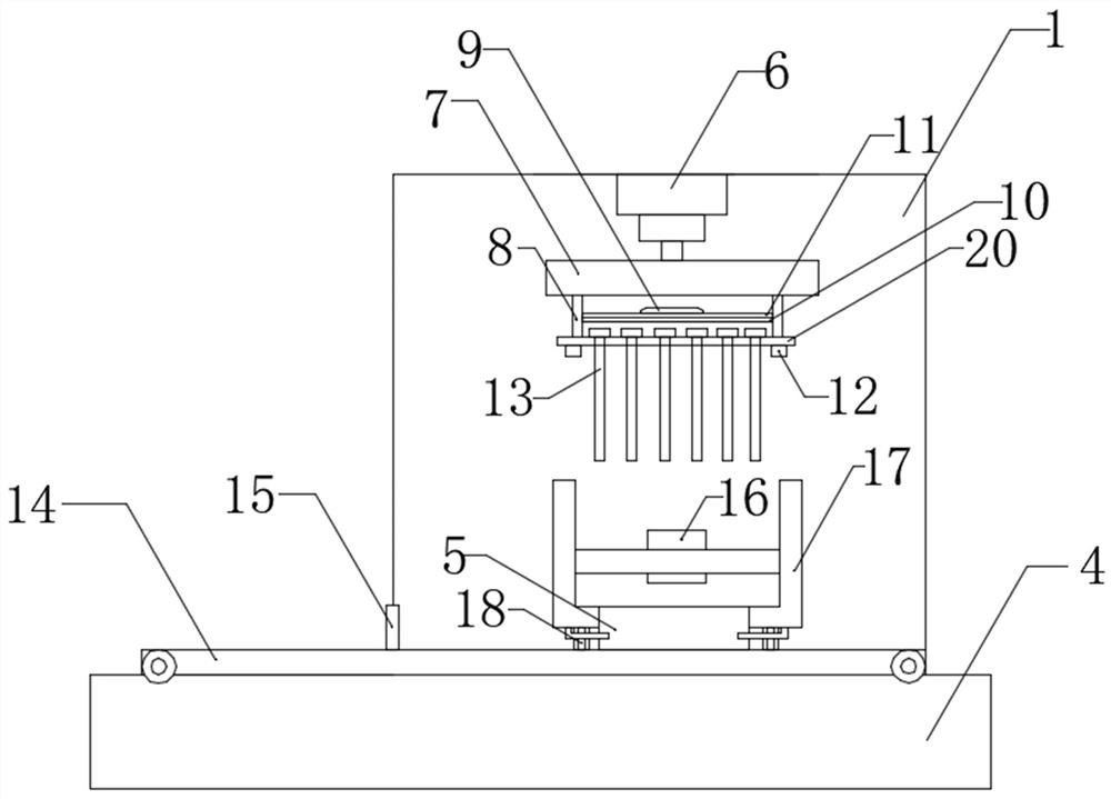 Device and method for testing cast-rolled blank of aluminum foil for power battery