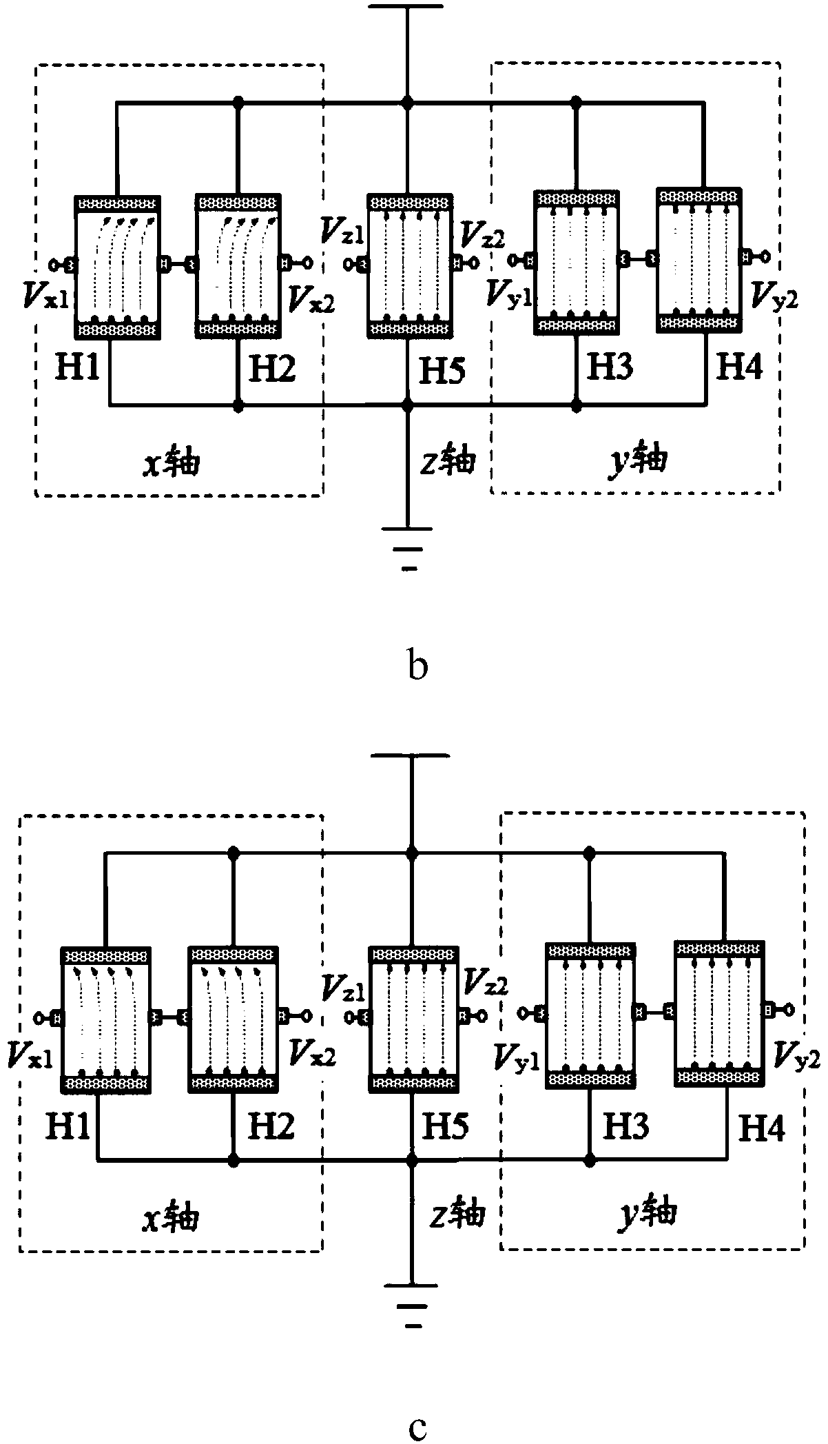 Magnetic-field vector sensor and manufacture technology method