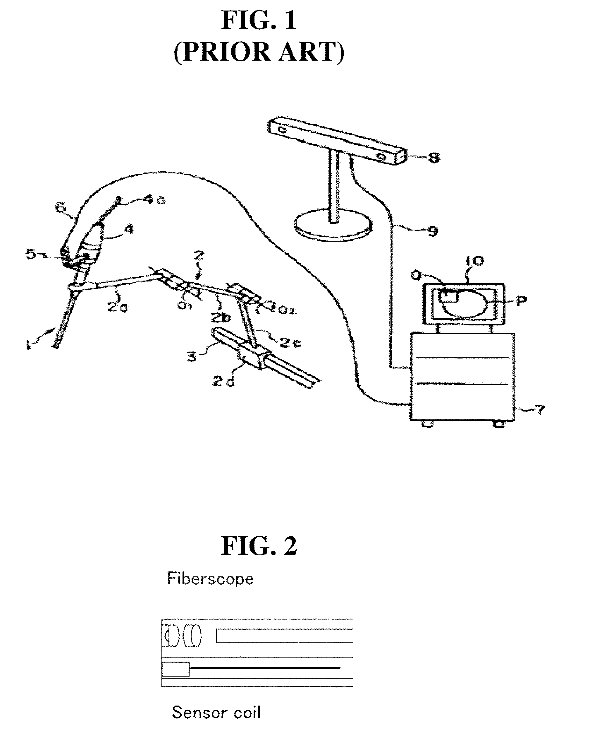 Camera calibration for endoscope navigation system