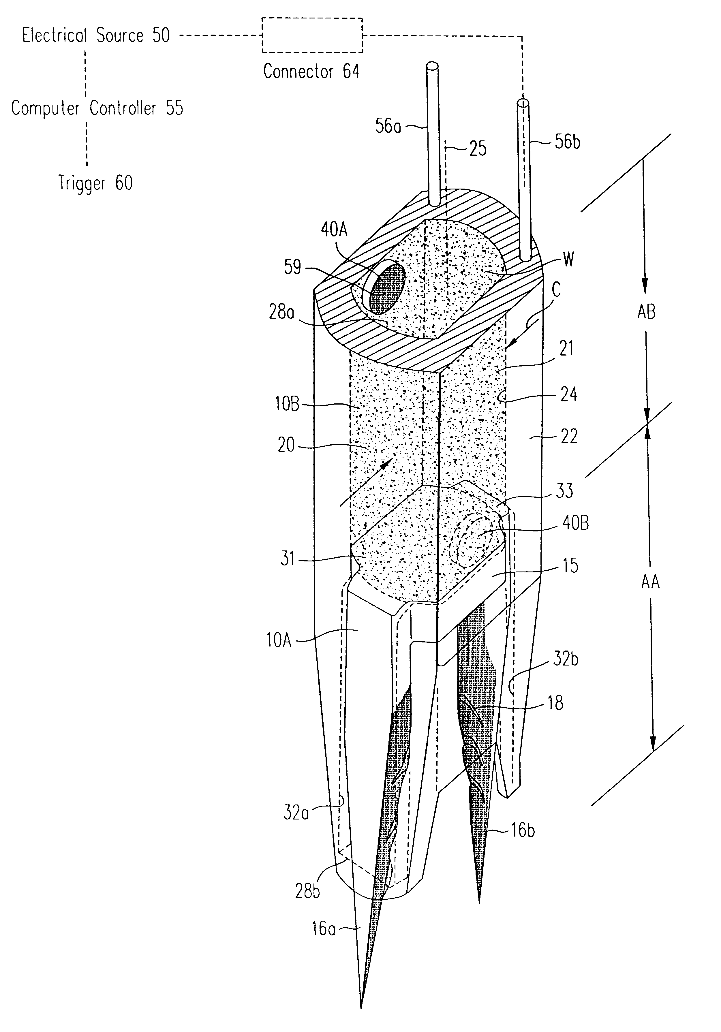 Electrical discharge surgical fastener for meniscal repairs