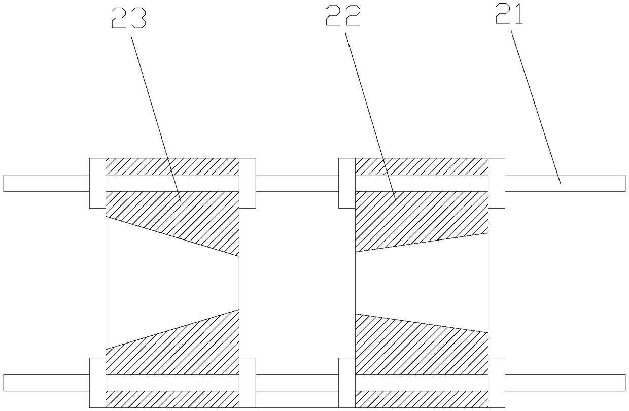 Desulfurization dust-removal pipeline with mixing shower nozzle