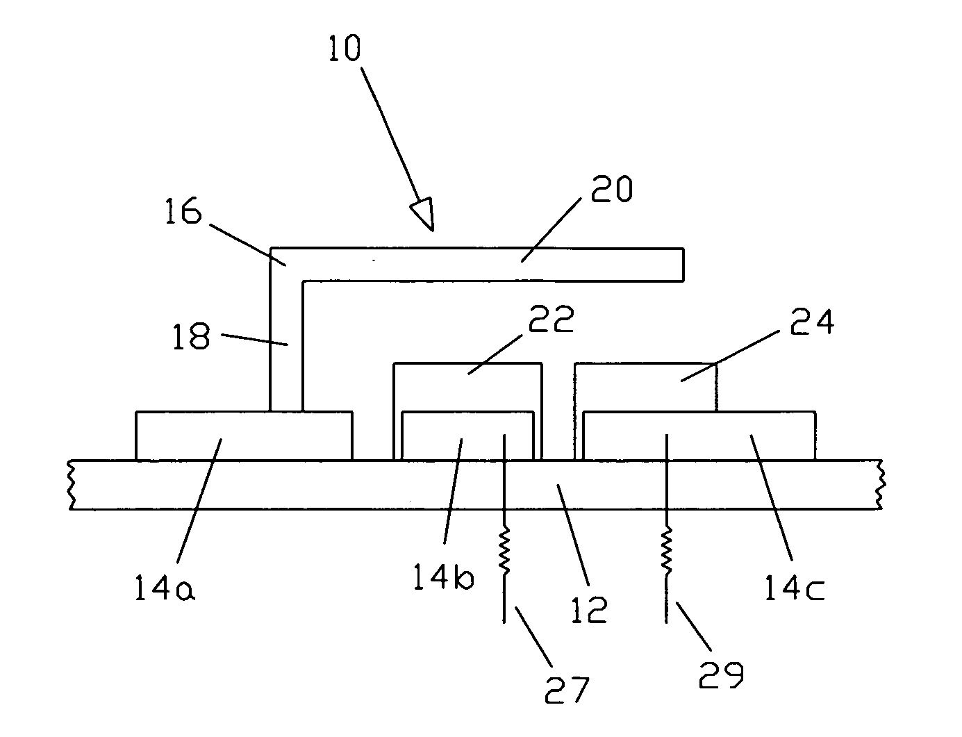 Tunable dielectric radio frequency microelectromechanical system capacitive switch