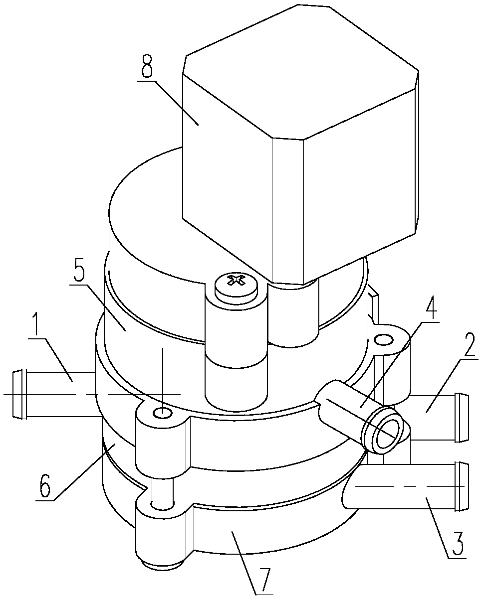 High-efficiency and low-noise rotary valve and oxygen generator thereof