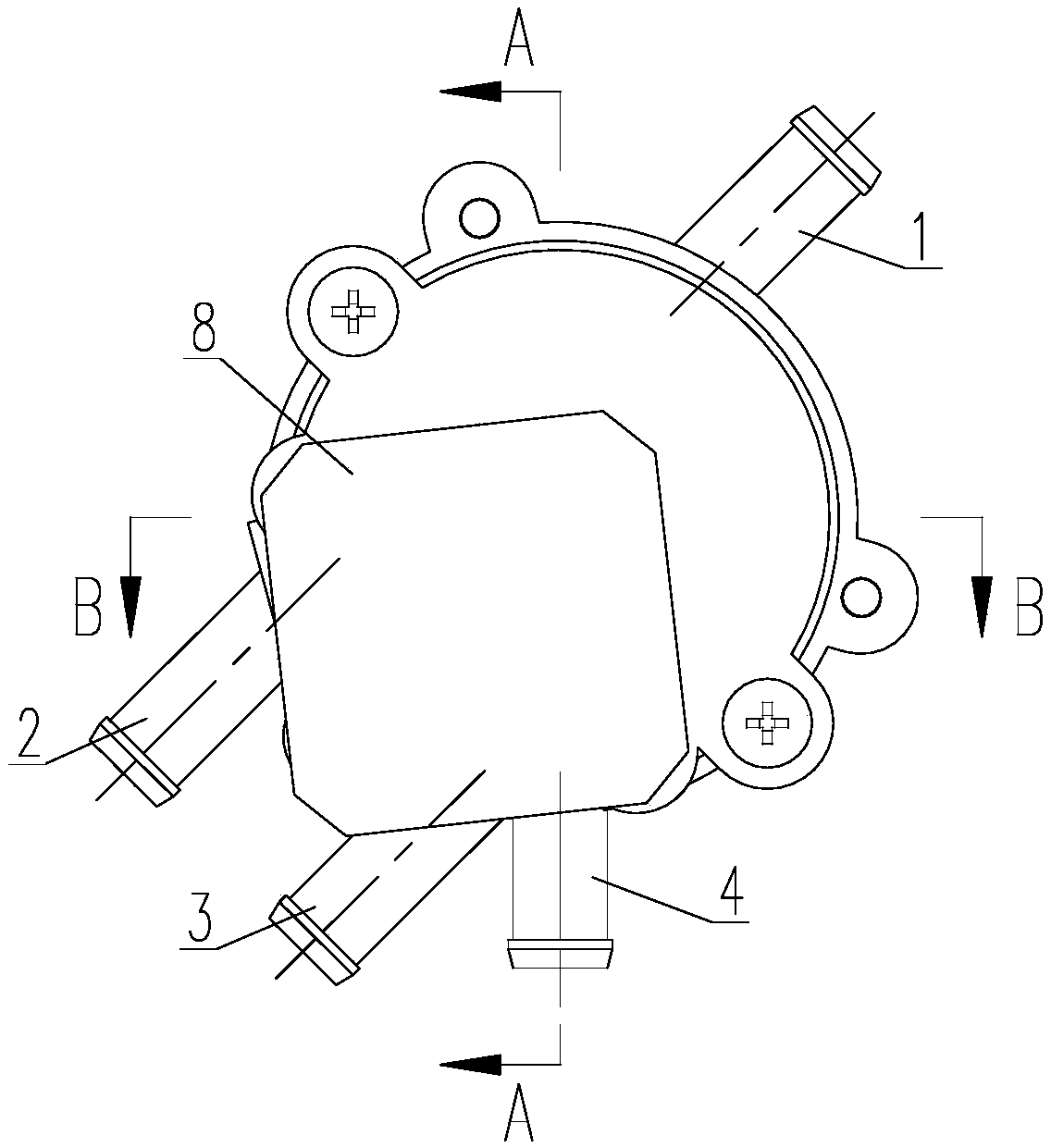 High-efficiency and low-noise rotary valve and oxygen generator thereof