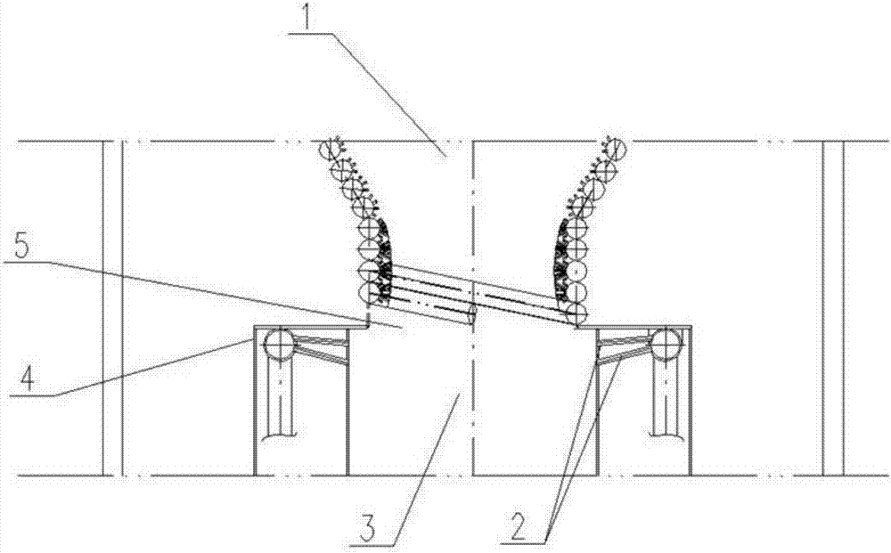 Cooling protecting device of gasification furnace