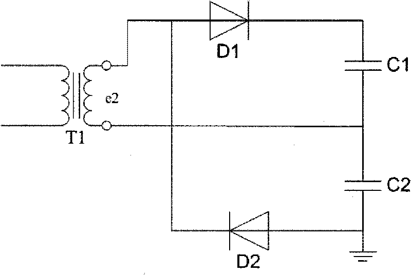 Dual-bulb tube high-voltage oil tank