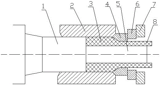 A kind of extrusion method of niobium tube