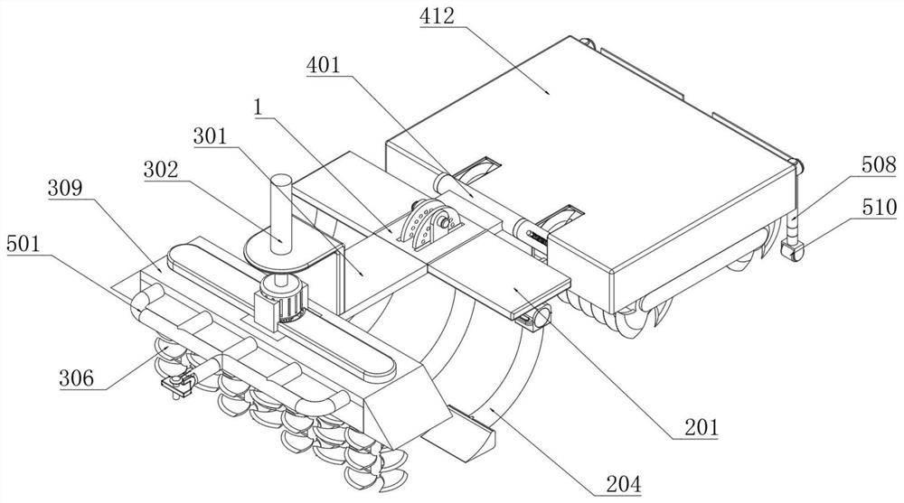 Deep scarification combined land preparation machine for straw crushing, mixing and returning to field