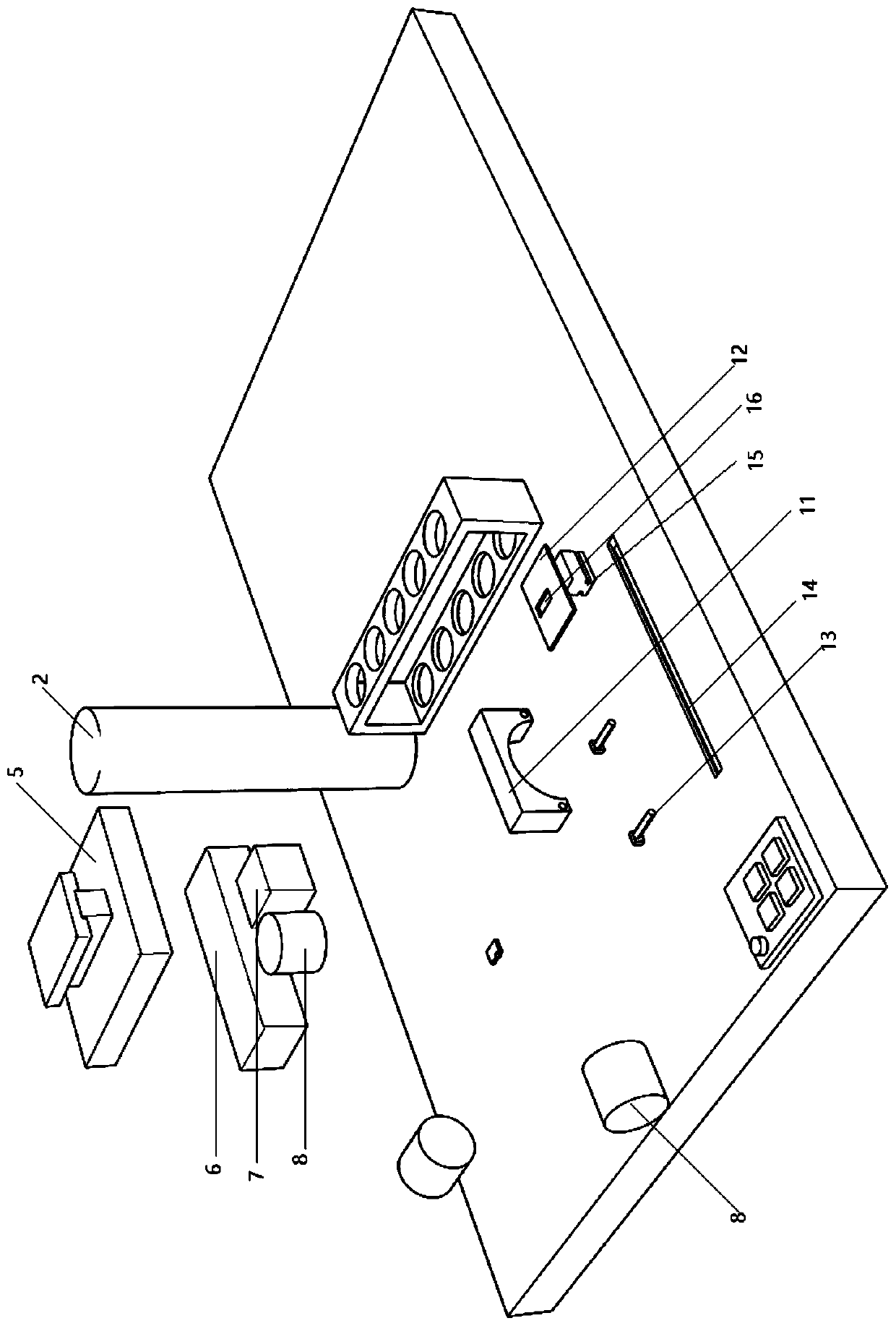 Blood drawing nursing device for pediatrics department