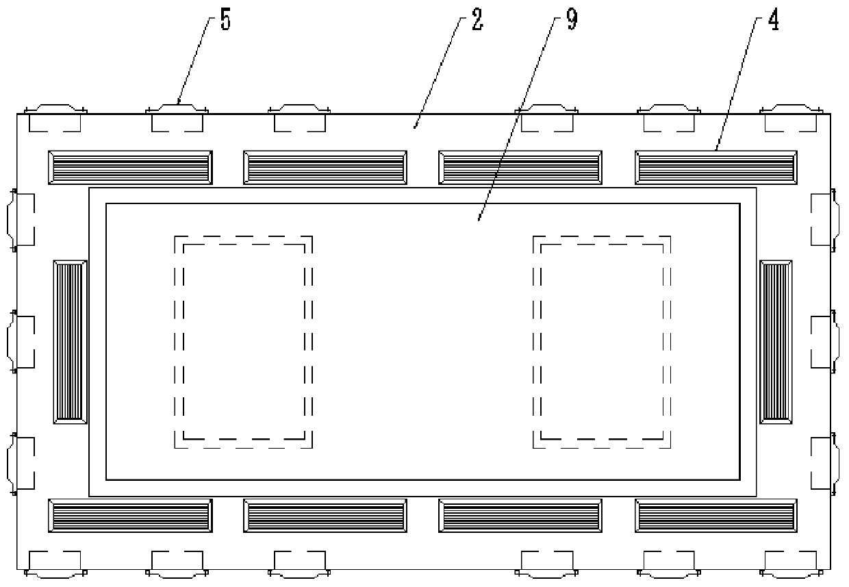 Integrated equipment unit suitable for large space area air conditioner of traffic building