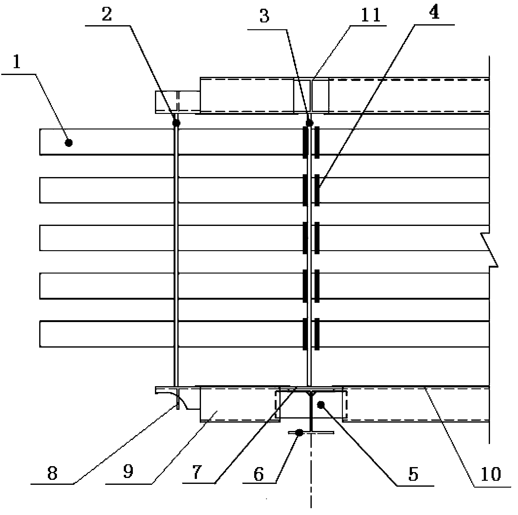 Modularizing transformation method of convection section of ethylene cracking furnace and convection section module of the ethylene cracking furnace