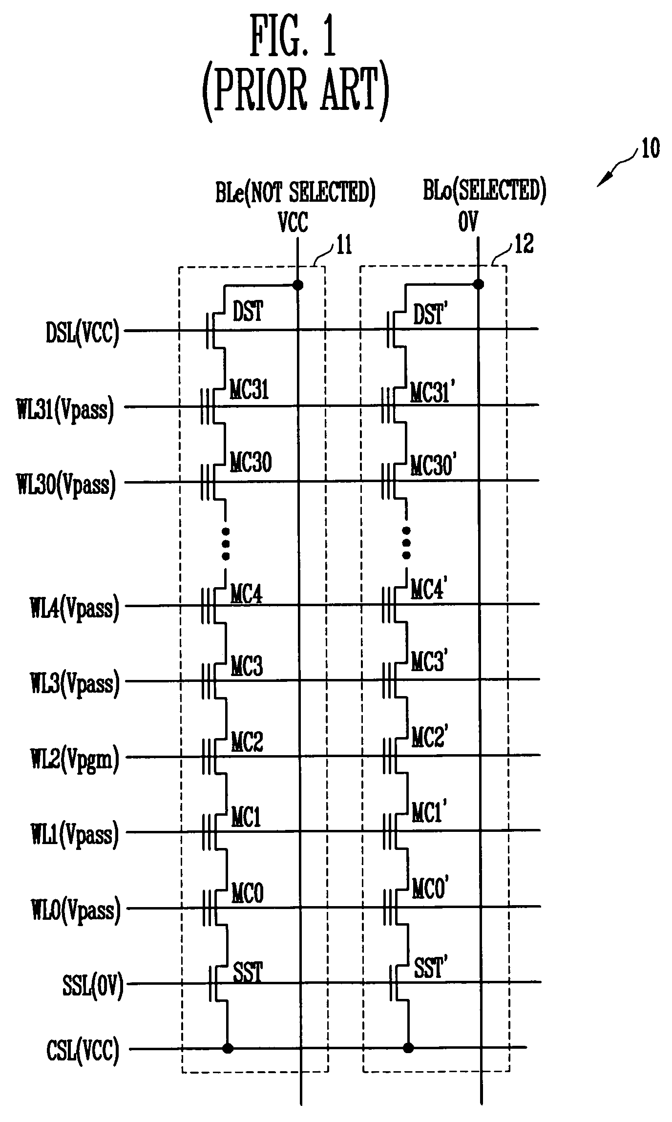 Non-volatile memory device and method of preventing hot electron program disturb phenomenon