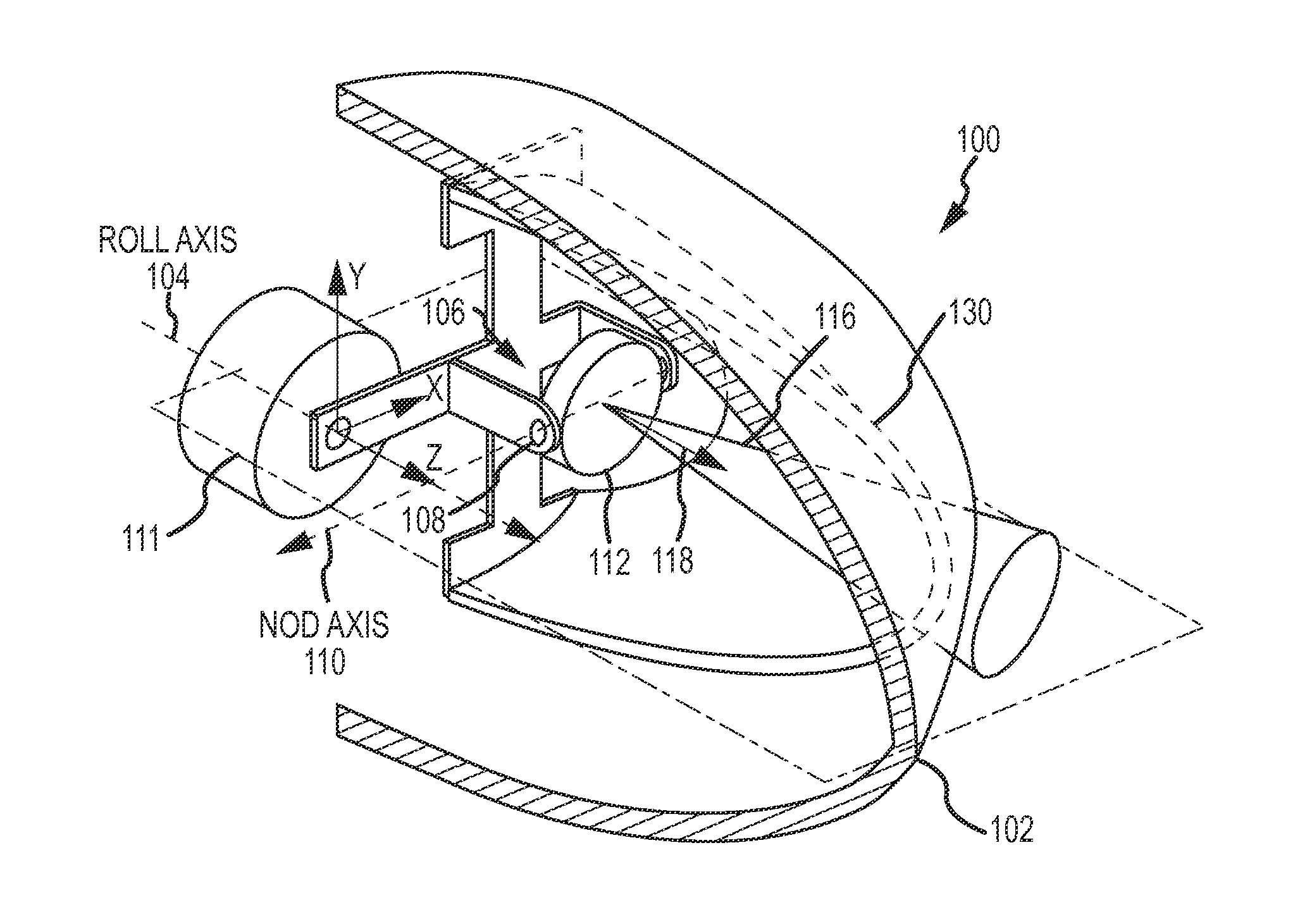 Offset aperture gimbaled optical system with optically corrected conformal dome