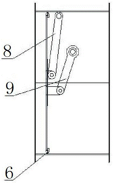 Multi-connecting-rod sealed valve with front blade