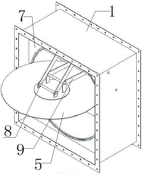 Multi-connecting-rod sealed valve with front blade