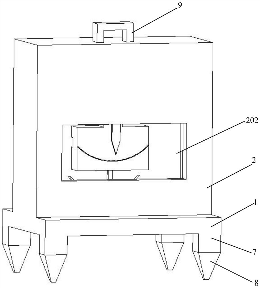 Land gradient measuring device for engineering exploration