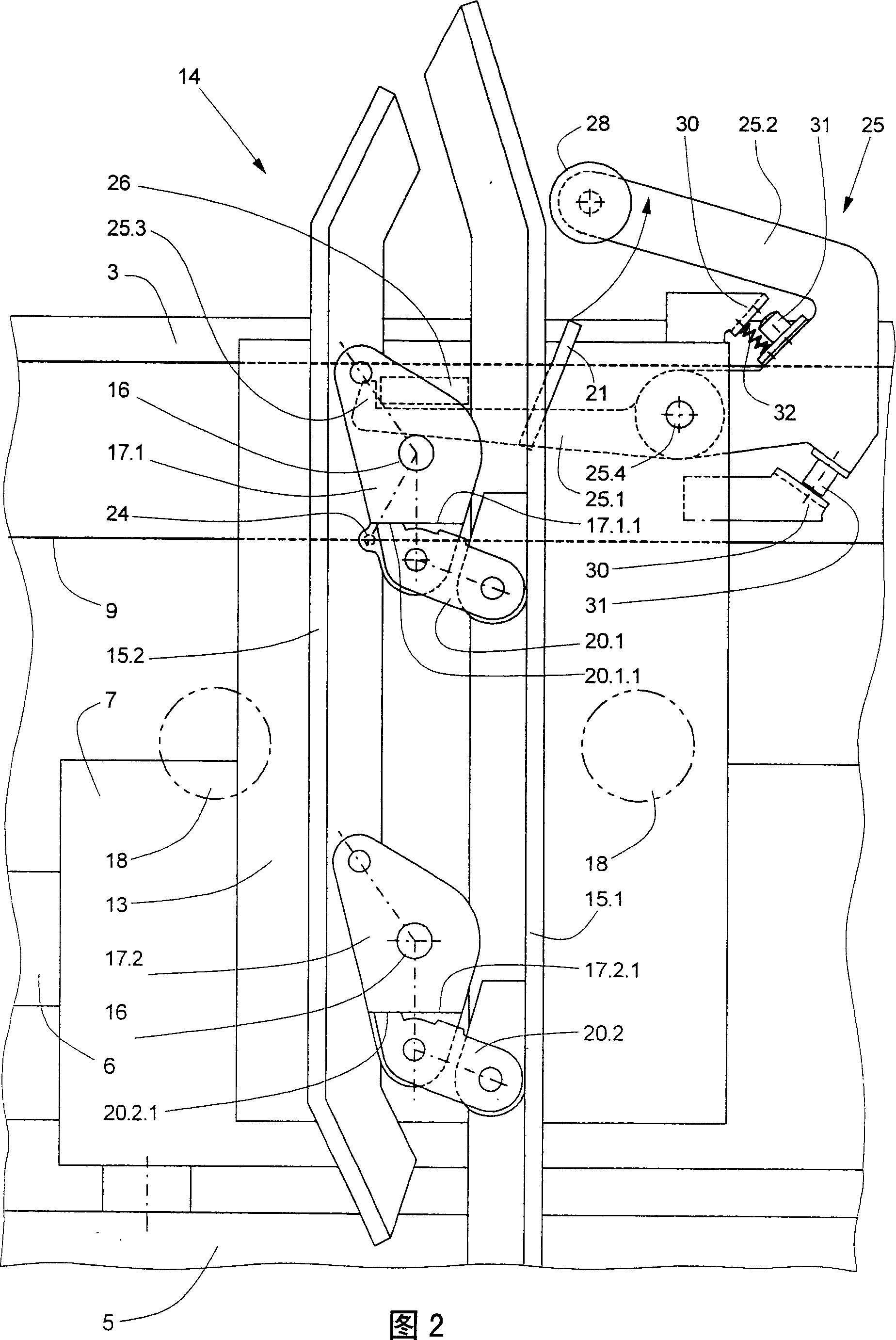 Equipment at a lift cage for temporarily coupling a cage door leaf with a shaft door leaf and for actuation of a cage door unlocking means