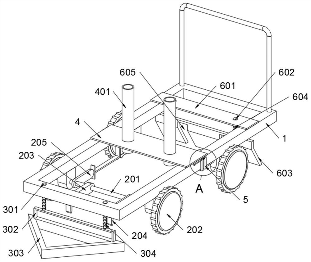 Greenhouse planting device for tea seedlings