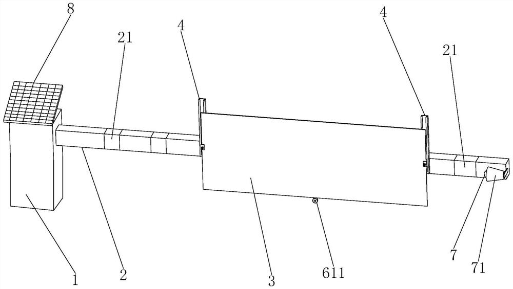 Barrier gate assembly facilitating advertising board installation