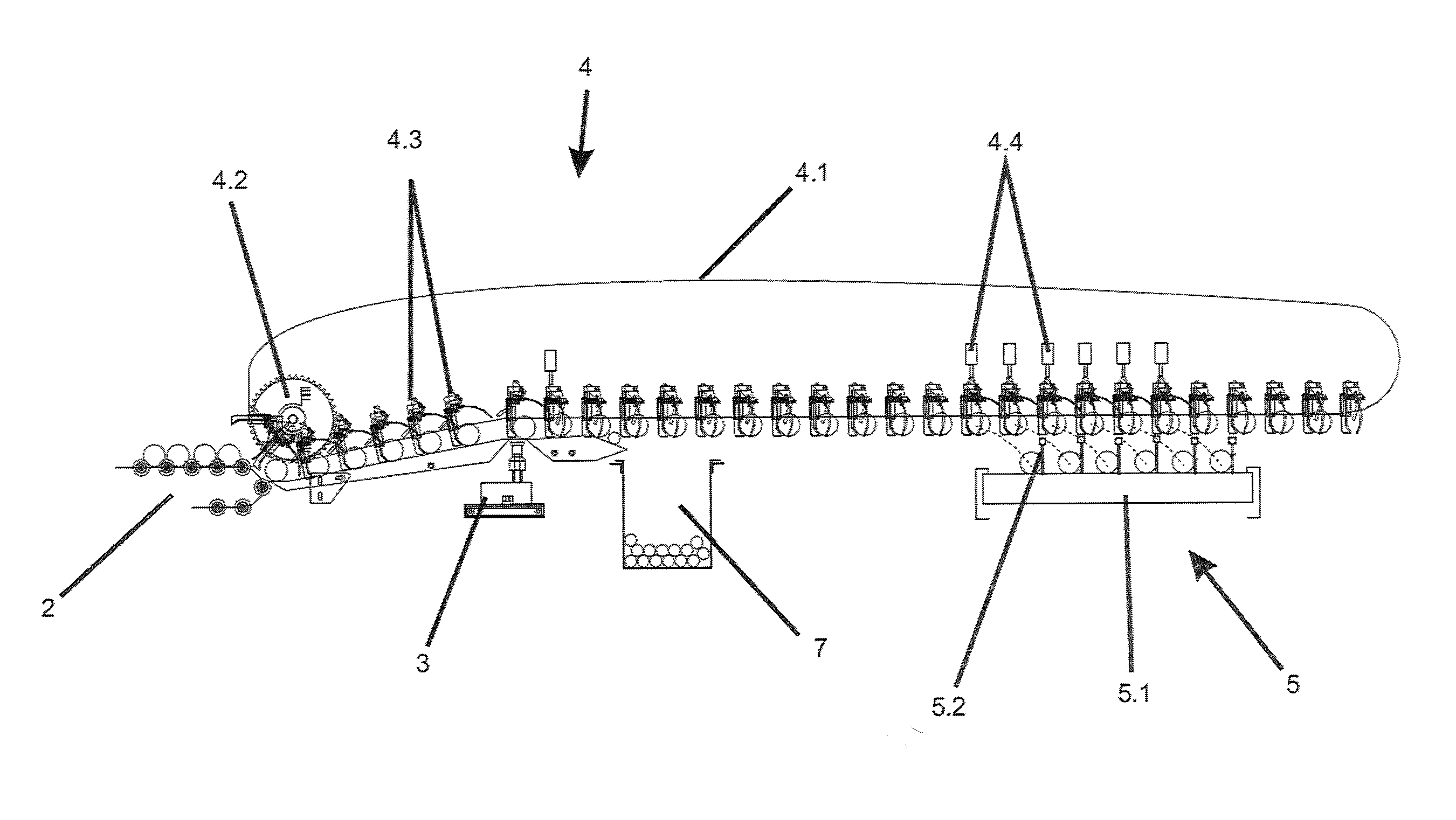 Applied to a continuous egg grader machine