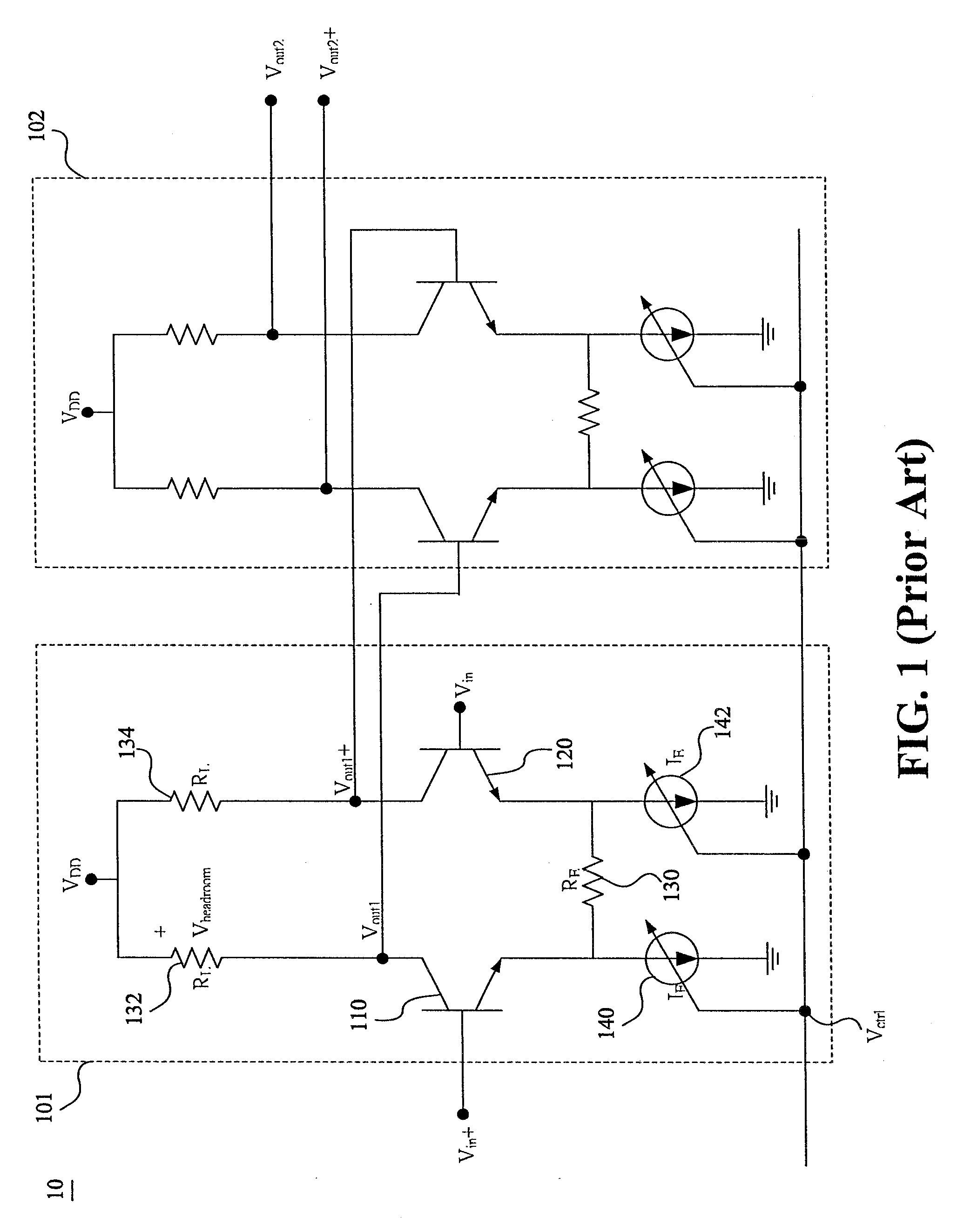 Variable gain amplifying circuit