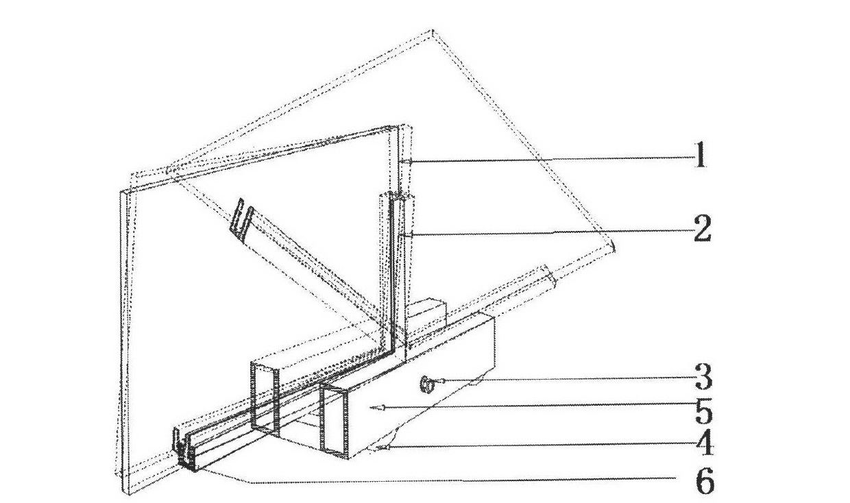 Push-pull pulley tool for transporting glass in hanging mode