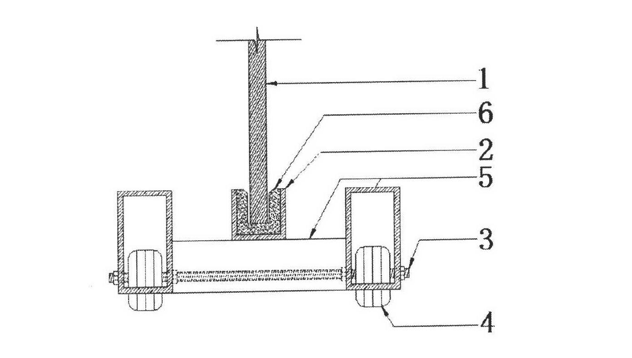 Push-pull pulley tool for transporting glass in hanging mode