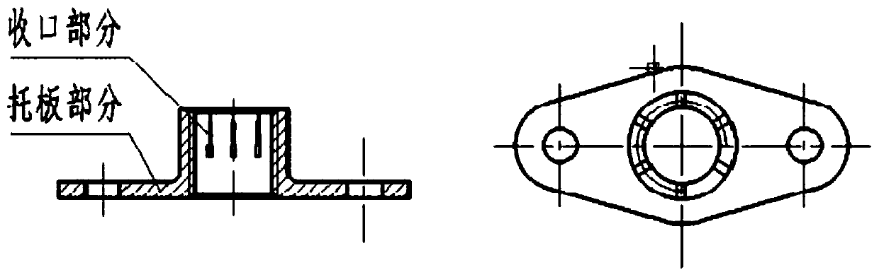 High temperature support plate self-locking nut processing technology