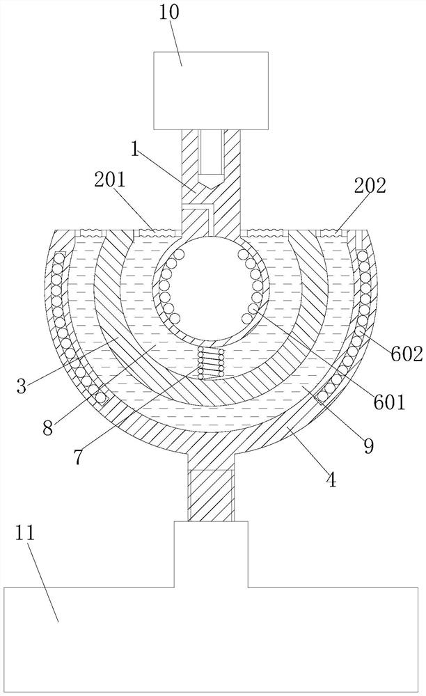 Magnetofluid damping joint for camera support of inspection robot