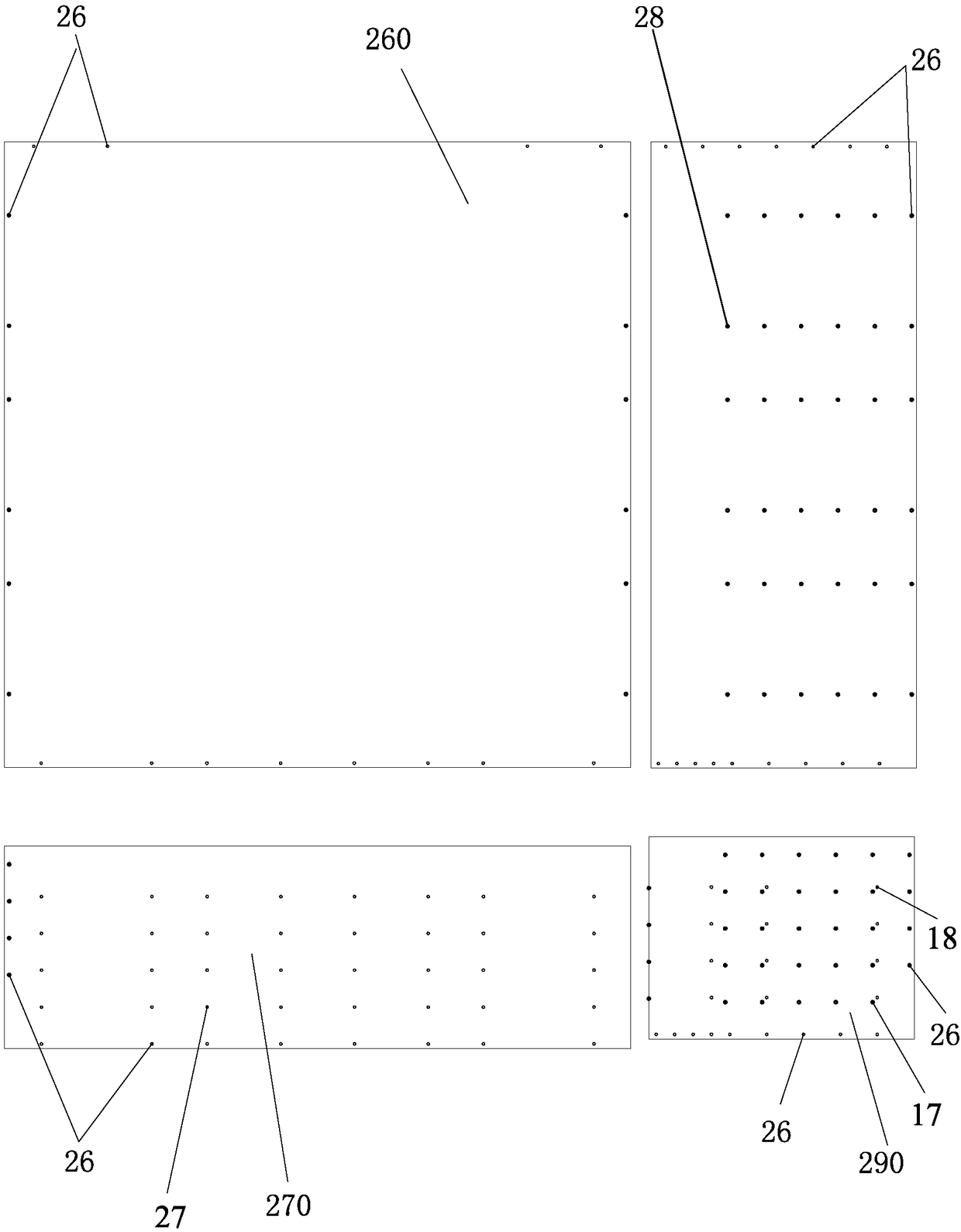 Telescopic connection structure for plates and telescopic car of elevator