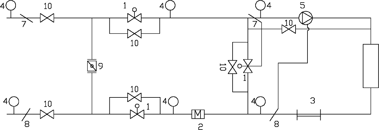 Intelligent energy-saving mixed water heat supply method