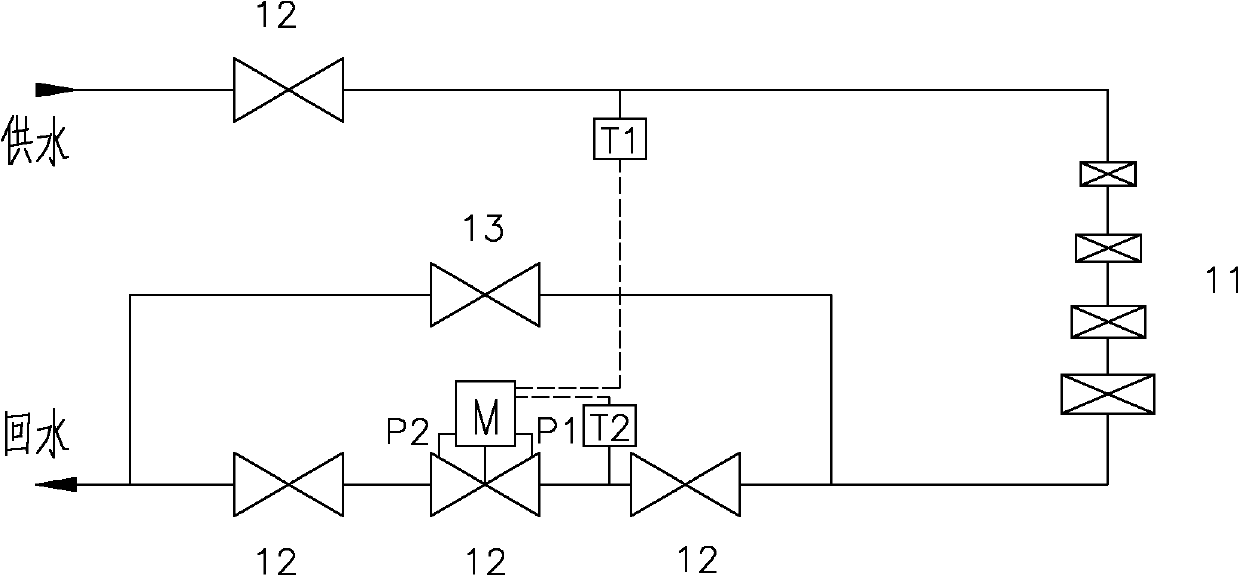 Intelligent energy-saving mixed water heat supply method