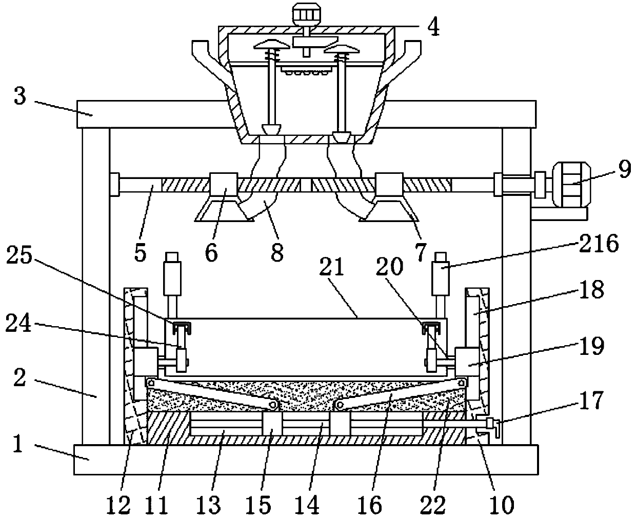 Novel feed releasing device for livestock breeding