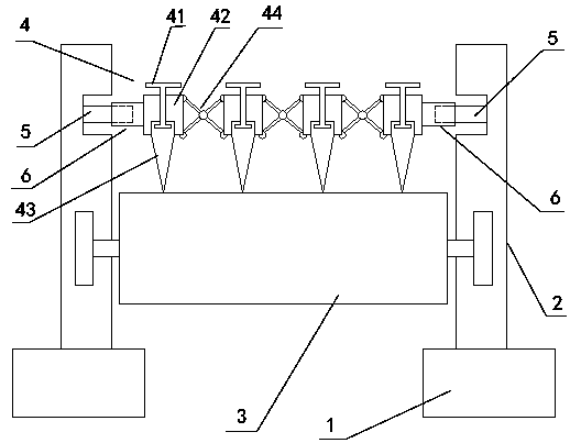 A pitch-adjustable non-woven fabric slitting machine