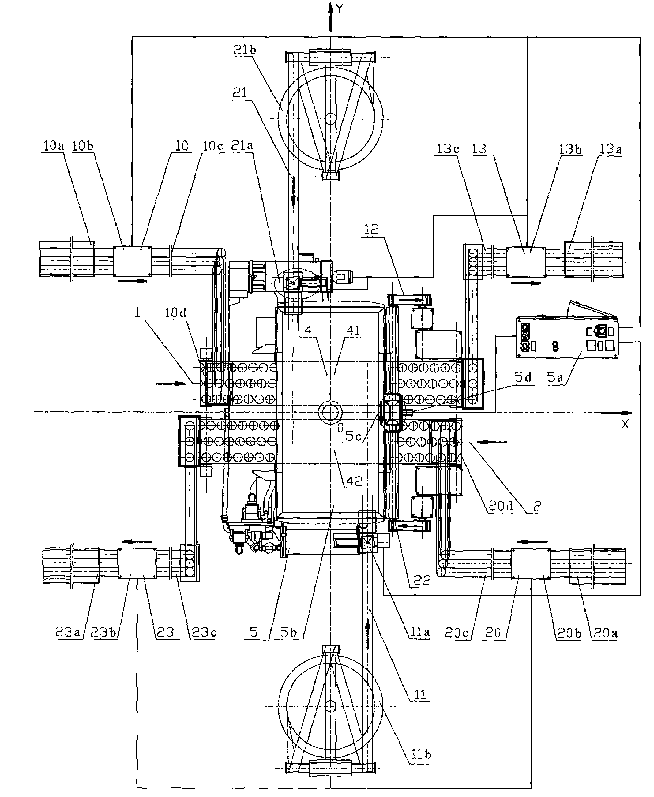 Multi-channel easy-open lid automatic stamping engineering design scheme and production line