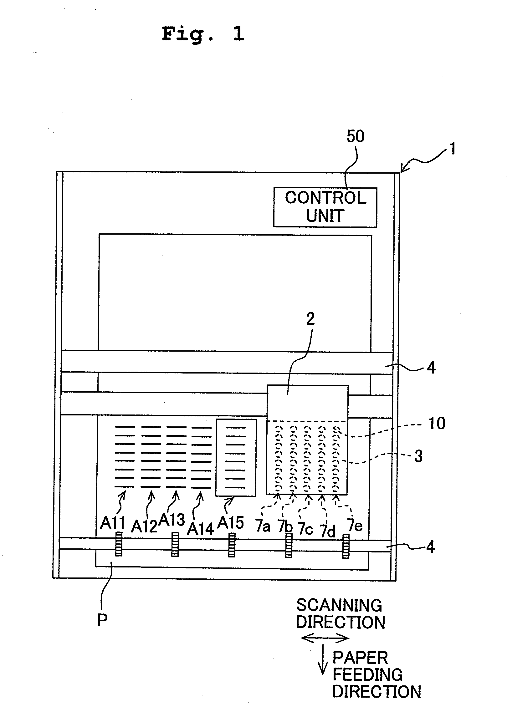 Printer and nozzle malfunction judgment program