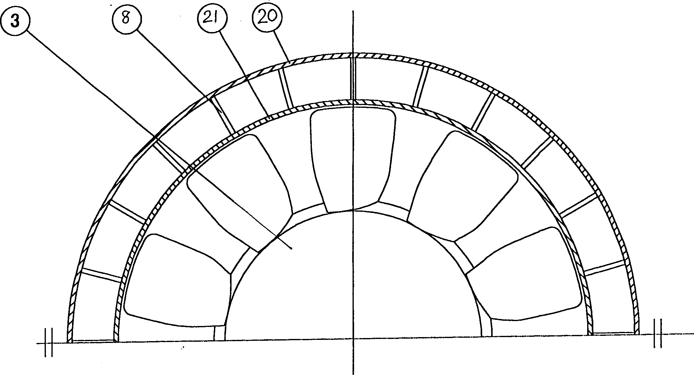 Positive- and negative-direction blowing-in and-out stilling -eliminating fan