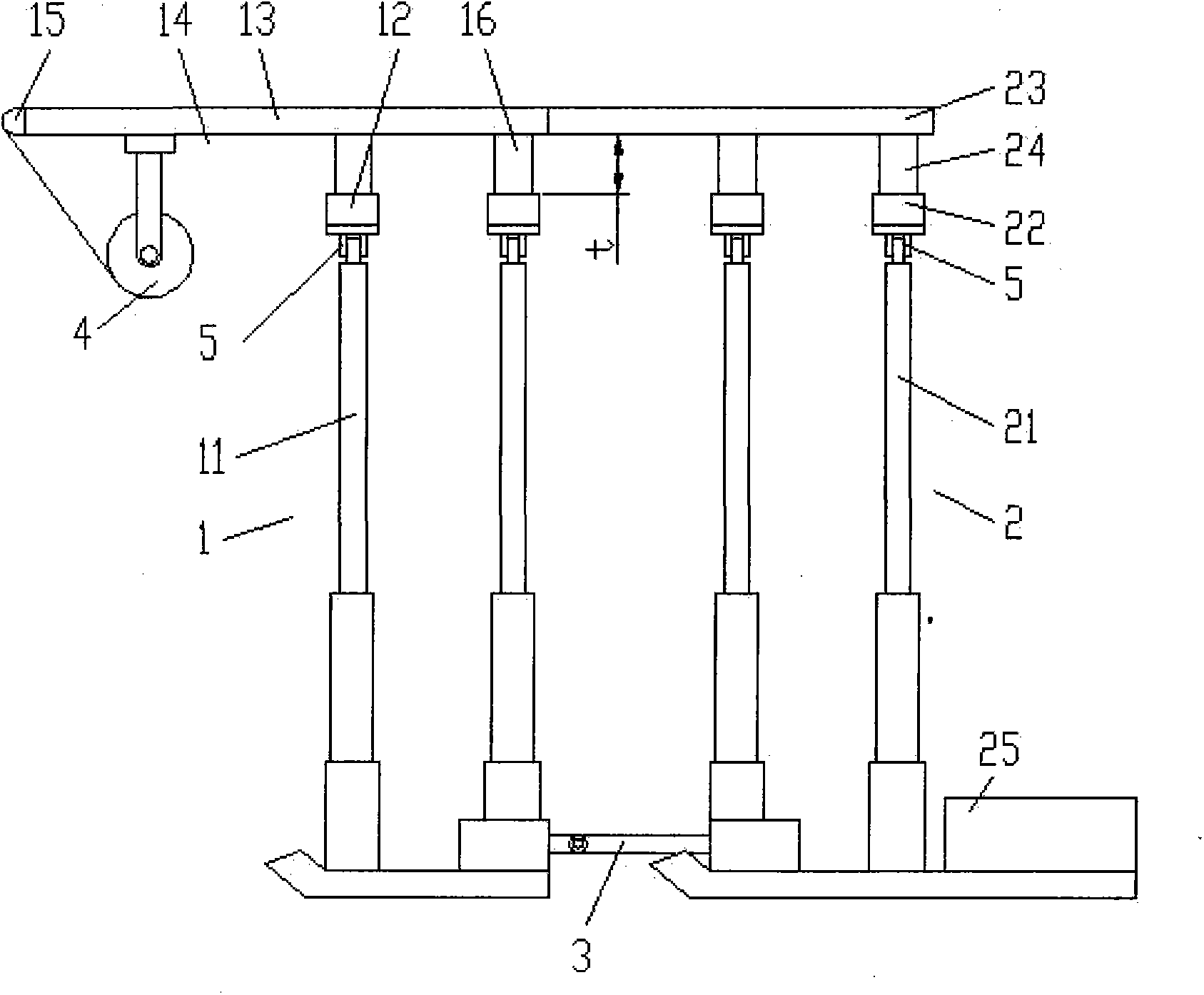 Coal roadway rapid excavation temporary supporting system and supporting method applying same