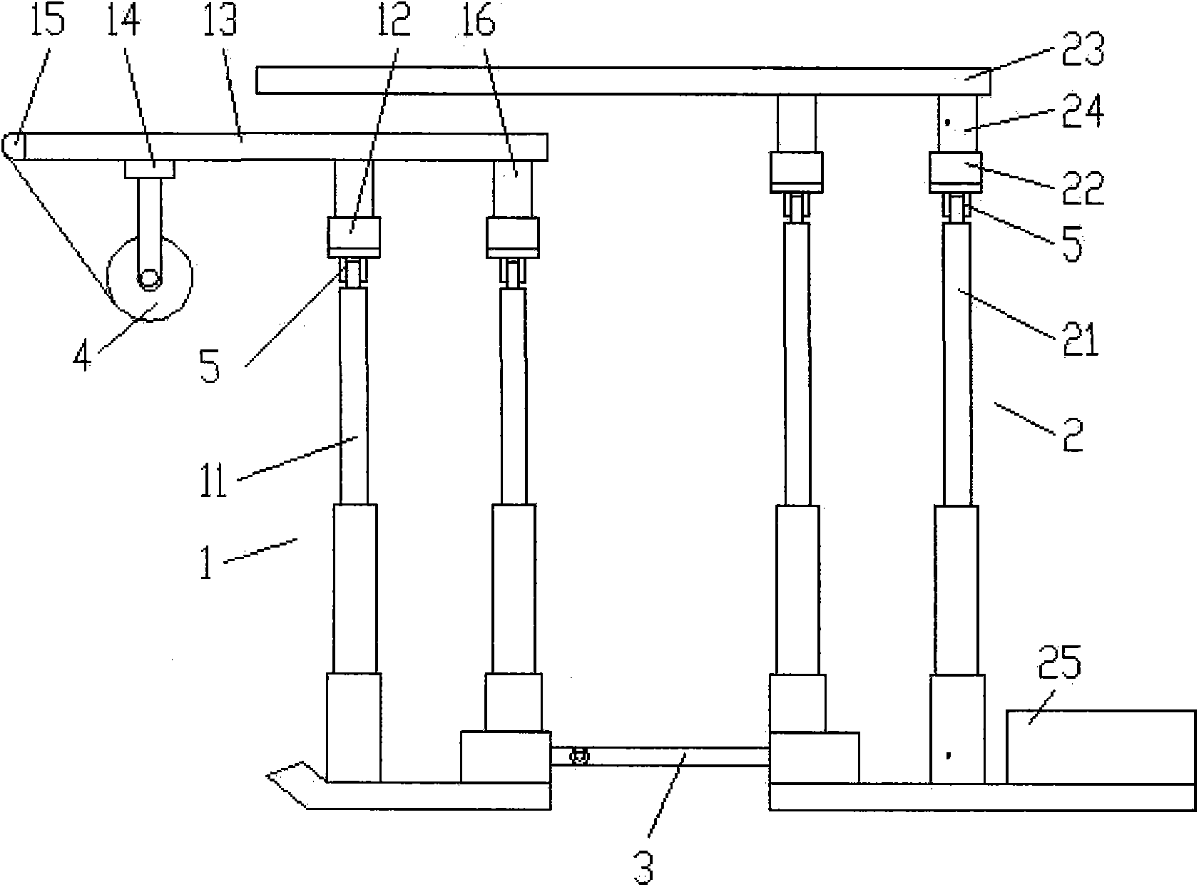 Coal roadway rapid excavation temporary supporting system and supporting method applying same