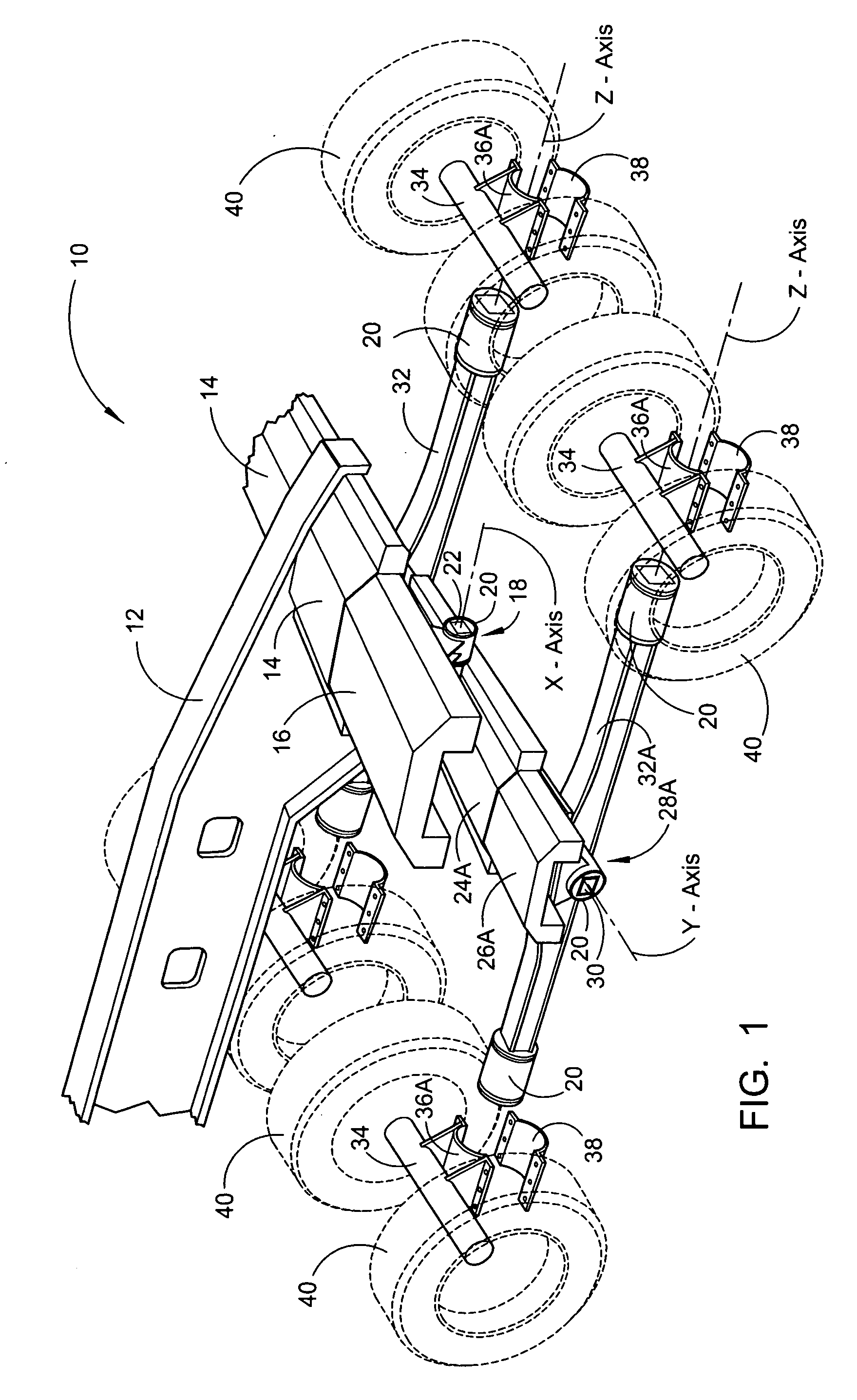 Expanding independent load suspension system