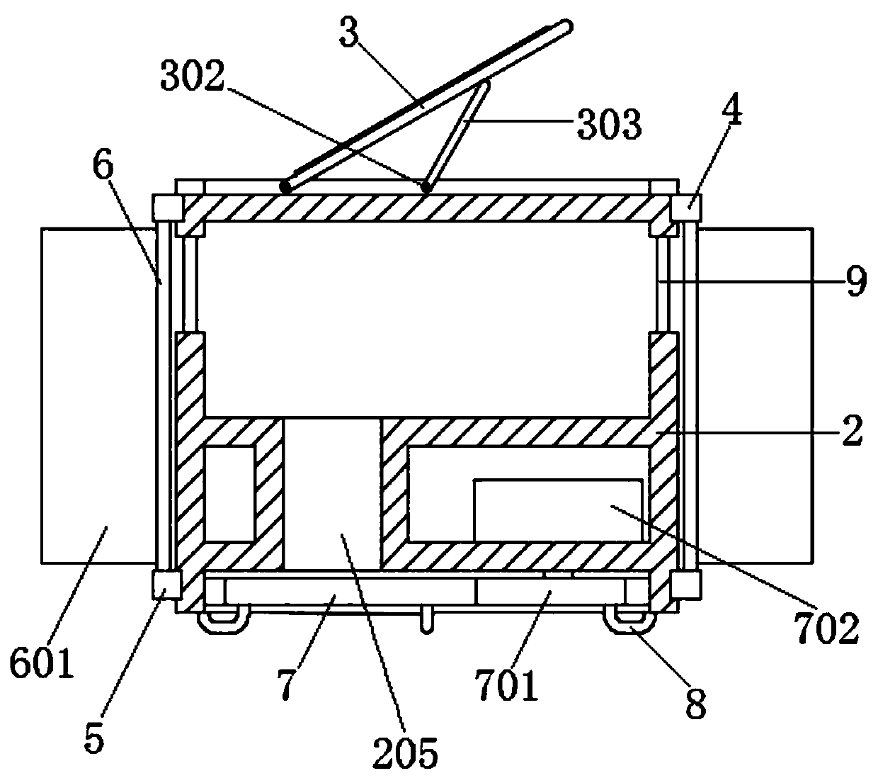 A mountain observation tower device based on wind-solar hybrid power generation