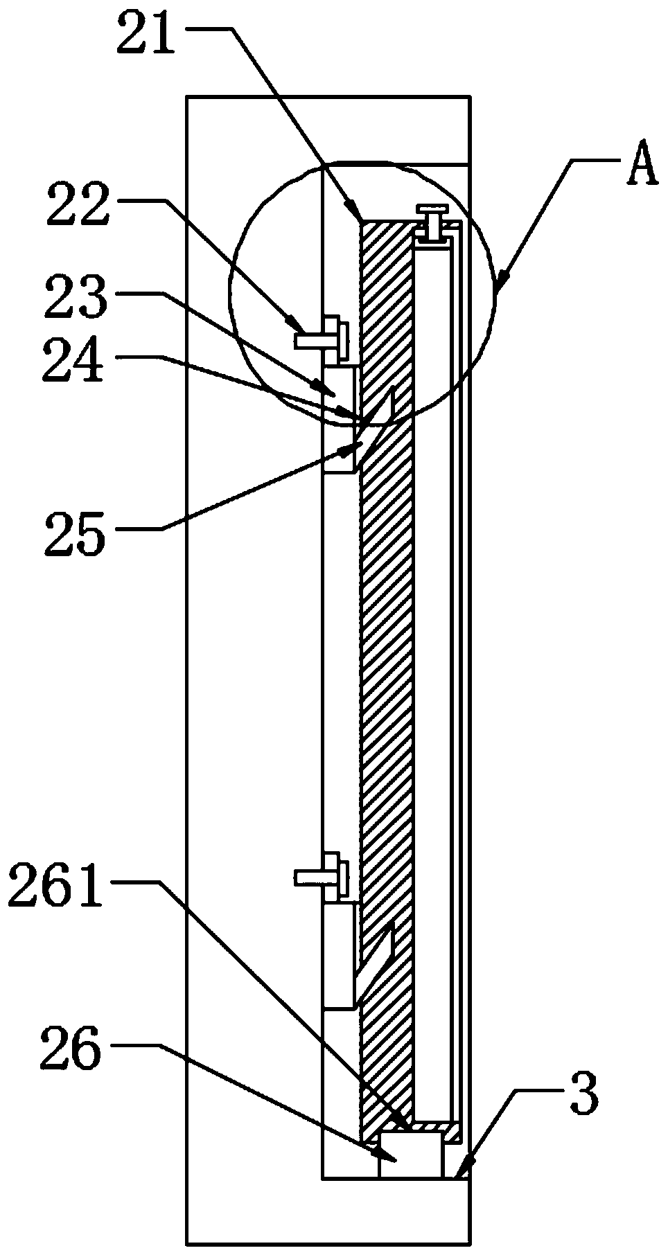 Display screen device for elevator door and channel door