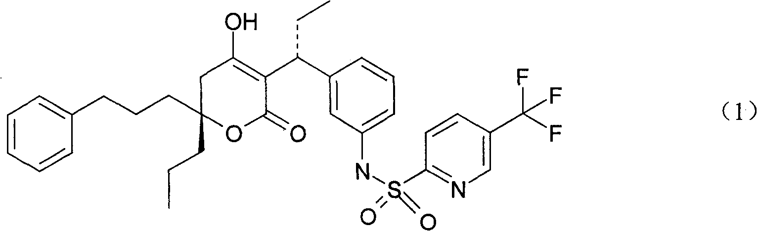 Method for preparing key intermediate of medication for anti AIDS