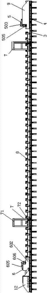 Automatic uncoiling and tensioning equipment for rail car body skin