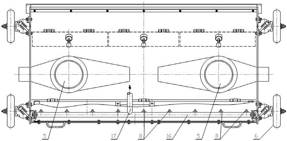 A variable flow area suction nozzle for road sweeping vehicles